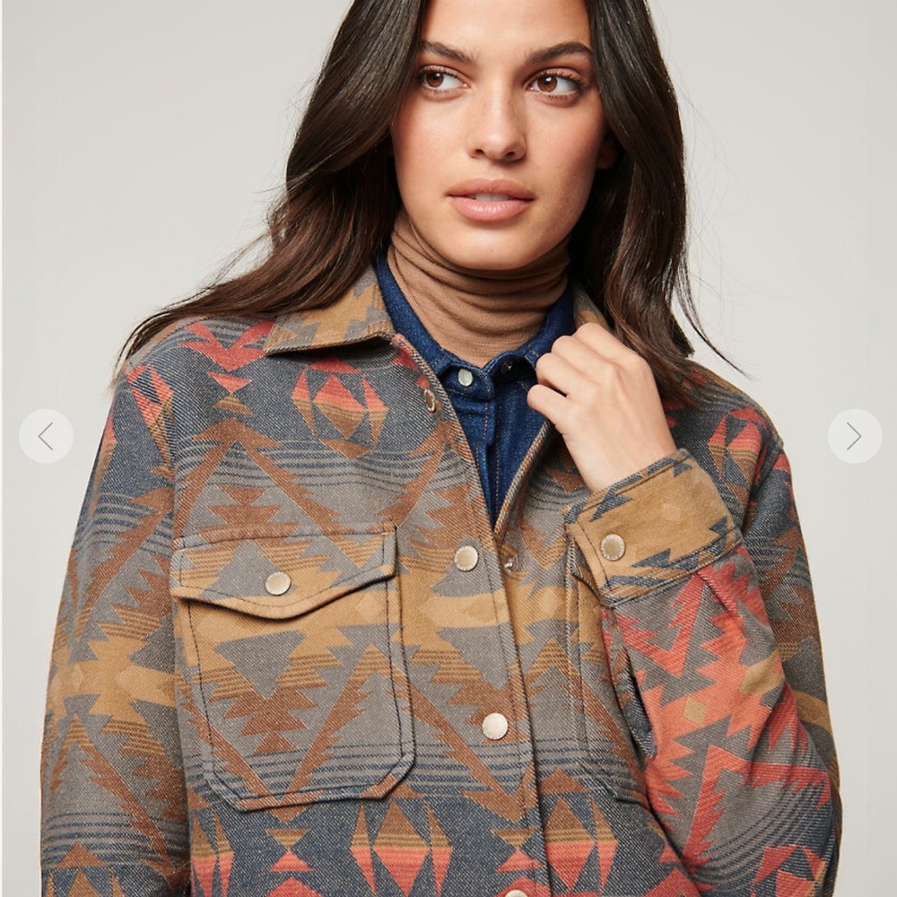 Women's Tribal Pattern Utility Jacket - image 1